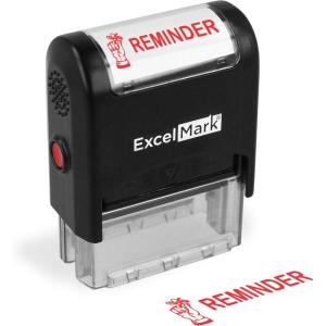 imageReminder  Self Inking Bill Collection Stamp in Red Ink