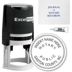 imageRound Notary Stamp Kit for State of North Carolina