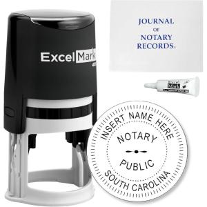 imageRound Notary Stamp Kit for State of South Carolina