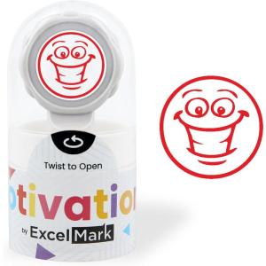 imageTeacher Stamps for Classroom  Choose from 5 Colors StarGrinning Happy Face