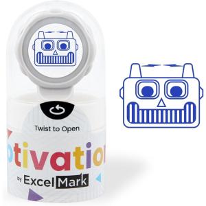 imageTeacher Stamps for Classroom  Choose from 5 Colors StarRobot Smiley Face