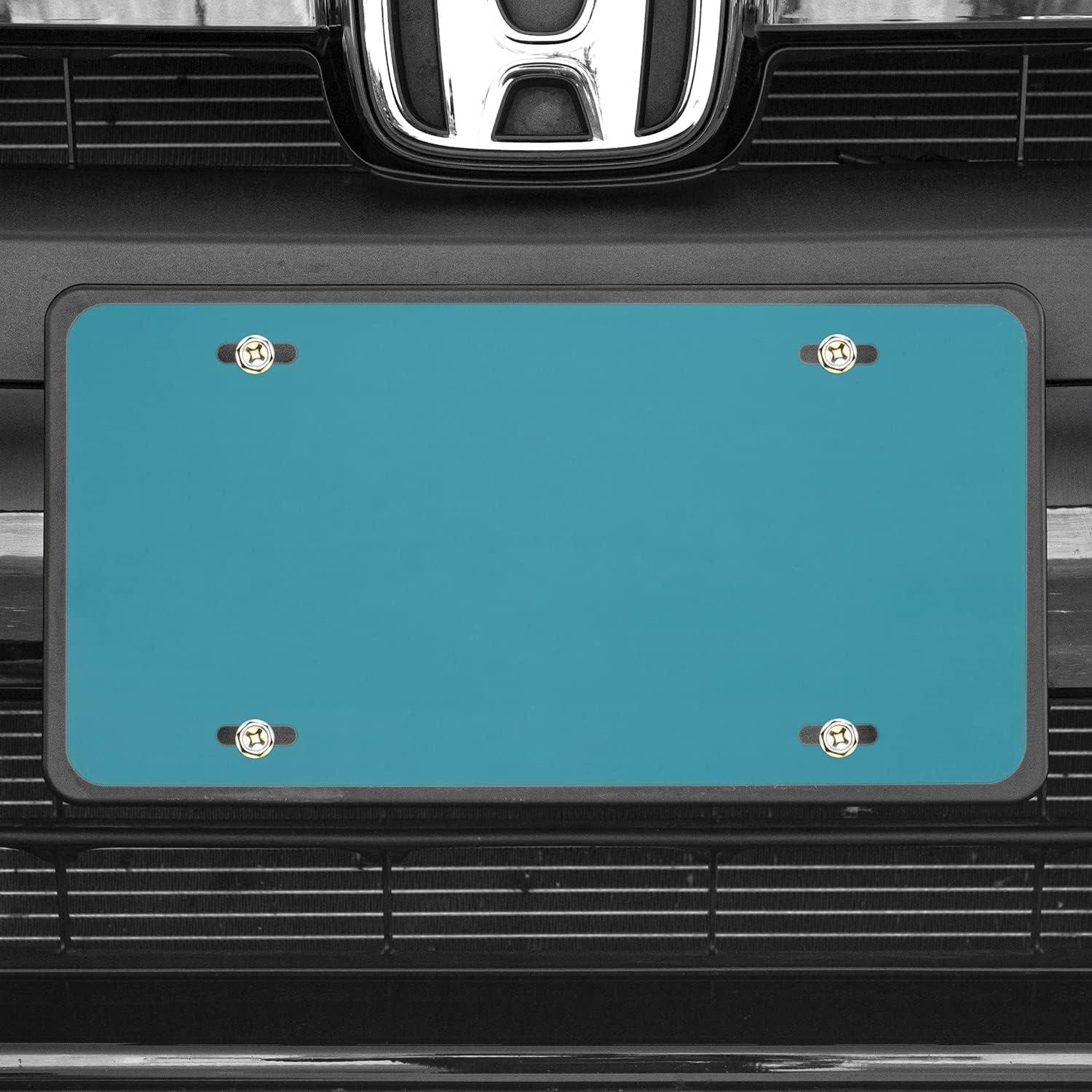 imageExcelMark Custom License Plate for Front of Car  Personalized Car Tags  6quotx 12quotUniversal Fit RedOcean