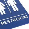imageExcelMark 6quotx 9quotBlue ADA Bathroom Sign with Double Sided Tape Unisex HandicapUnisex