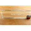 imageExcelMark Crystal Glass Name Plate  3quot x 10quot  Custom Engraved with Your Text  for Office Desk Use