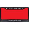 imageExcelMark Custom License Plate Holder Personalized Text Car Accessories Black or Chrome Frame