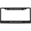 imageExcelMark Custom License Plate Holder Personalized Text Car Accessories Black or Chrome Frame