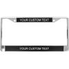 imageExcelMark Custom License Plate Holder Personalized Text Car Accessories Black or Chrome Frame