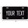 imageExcelMark Custom License Plate for Front of Car  Personalized Car Tags  6quotx 12quotUniversal Fit RedBlack