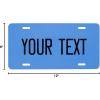 imageExcelMark Custom License Plate for Front of Car  Personalized Car Tags  6quotx 12quotUniversal Fit RedCerulean