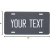 imageExcelMark Custom License Plate for Front of Car  Personalized Car Tags  6quotx 12quotUniversal Fit RedCharcoal
