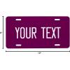 imageExcelMark Custom License Plate for Front of Car  Personalized Car Tags  6quotx 12quotUniversal Fit RedCranberry