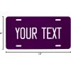 imageExcelMark Custom License Plate for Front of Car  Personalized Car Tags  6quotx 12quotUniversal Fit RedEggplant