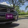 imageExcelMark Custom License Plate for Front of Car  Personalized Car Tags  6quotx 12quotUniversal Fit RedEggplant