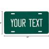 imageExcelMark Custom License Plate for Front of Car  Personalized Car Tags  6quotx 12quotUniversal Fit RedForest Green