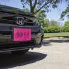 imageExcelMark Custom License Plate for Front of Car  Personalized Car Tags  6quotx 12quotUniversal Fit RedHot Pink