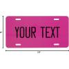 imageExcelMark Custom License Plate for Front of Car  Personalized Car Tags  6quotx 12quotUniversal Fit RedHot Pink