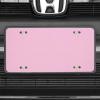 imageExcelMark Custom License Plate for Front of Car  Personalized Car Tags  6quotx 12quotUniversal Fit RedLight Pink