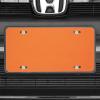 imageExcelMark Custom License Plate for Front of Car  Personalized Car Tags  6quotx 12quotUniversal Fit RedOrange