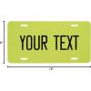 imageExcelMark Custom License Plate for Front of Car  Personalized Car Tags  6quotx 12quotUniversal Fit RedPear Green