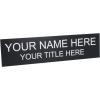 imageExcelMark Custom Name Plate for Door Office Wall Personalized With Your Text 2quotx 8quot1 Line BlackBlack
