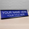 imageExcelMark Custom Name Plate for Door Office Wall Personalized With Your Text 2quotx 8quot1 Line BlackBlue
