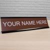 imageExcelMark Custom Name Plate for Door Office Wall Personalized With Your Text 2quotx 8quot1 Line BlackBrown
