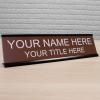 imageExcelMark Custom Name Plate for Door Office Wall Personalized With Your Text 2quotx 8quot1 Line BlackBrown
