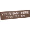 imageExcelMark Custom Name Plate for Door Office Wall Personalized With Your Text 2quotx 8quot1 Line BlackBrown
