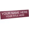 imageExcelMark Custom Name Plate for Door Office Wall Personalized With Your Text 2quotx 8quot1 Line BlackBurgundy