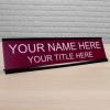 imageExcelMark Custom Name Plate for Door Office Wall Personalized With Your Text 2quotx 8quot1 Line BlackBurgundy