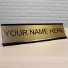 imageExcelMark Custom Name Plate for Door Office Wall Personalized With Your Text 2quotx 8quot1 Line BlackGold