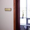 imageExcelMark Custom Name Plate for Door Office Wall Personalized With Your Text 2quotx 8quot1 Line BlackGold