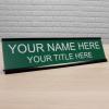 imageExcelMark Custom Name Plate for Door Office Wall Personalized With Your Text 2quotx 8quot1 Line BlackGreen