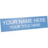 imageExcelMark Custom Name Plate for Door Office Wall Personalized With Your Text 2quotx 8quot1 Line BlackLight Blue