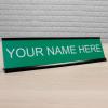 imageExcelMark Custom Name Plate for Door Office Wall Personalized With Your Text 2quotx 8quot1 Line BlackLight Green