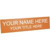 imageExcelMark Custom Name Plate for Door Office Wall Personalized With Your Text 2quotx 8quot1 Line BlackOrange
