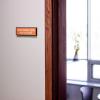 imageExcelMark Custom Name Plate for Door Office Wall Personalized With Your Text 2quotx 8quot1 Line BlackOrange