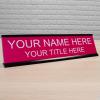 imageExcelMark Custom Name Plate for Door Office Wall Personalized With Your Text 2quotx 8quot1 Line BlackPink