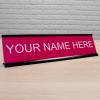 imageExcelMark Custom Name Plate for Door Office Wall Personalized With Your Text 2quotx 8quot1 Line BlackPink