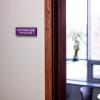 imageExcelMark Custom Name Plate for Door Office Wall Personalized With Your Text 2quotx 8quot1 Line BlackPurple