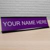 imageExcelMark Custom Name Plate for Door Office Wall Personalized With Your Text 2quotx 8quot1 Line BlackPurple