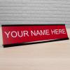 imageExcelMark Custom Name Plate for Door Office Wall Personalized With Your Text 2quotx 8quot1 Line BlackRed