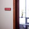 imageExcelMark Custom Name Plate for Door Office Wall Personalized With Your Text 2quotx 8quot1 Line BlackRed