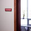 imageExcelMark Custom Name Plate for Door Office Wall Personalized With Your Text 2quotx 8quot1 Line BlackRed