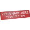 imageExcelMark Custom Name Plate for Door Office Wall Personalized With Your Text 2quotx 8quot1 Line BlackRed