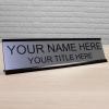 imageExcelMark Custom Name Plate for Door Office Wall Personalized With Your Text 2quotx 8quot1 Line BlackSilver