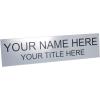 imageExcelMark Custom Name Plate for Door Office Wall Personalized With Your Text 2quotx 8quot1 Line BlackSilver