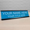 imageExcelMark Custom Name Plate for Door Office Wall Personalized With Your Text 2quotx 8quot1 Line BlackTurquoise