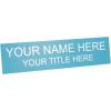imageExcelMark Custom Name Plate for Door Office Wall Personalized With Your Text 2quotx 8quot1 Line BlackTurquoise