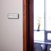 imageExcelMark Custom Name Plate for Door Office Wall Personalized With Your Text 2quotx 8quot1 Line BlackWhite